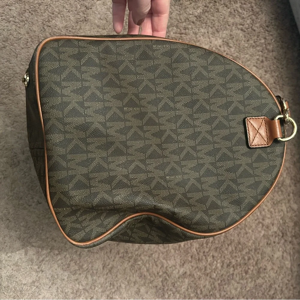 Michael Kors Brown Monogram duffle